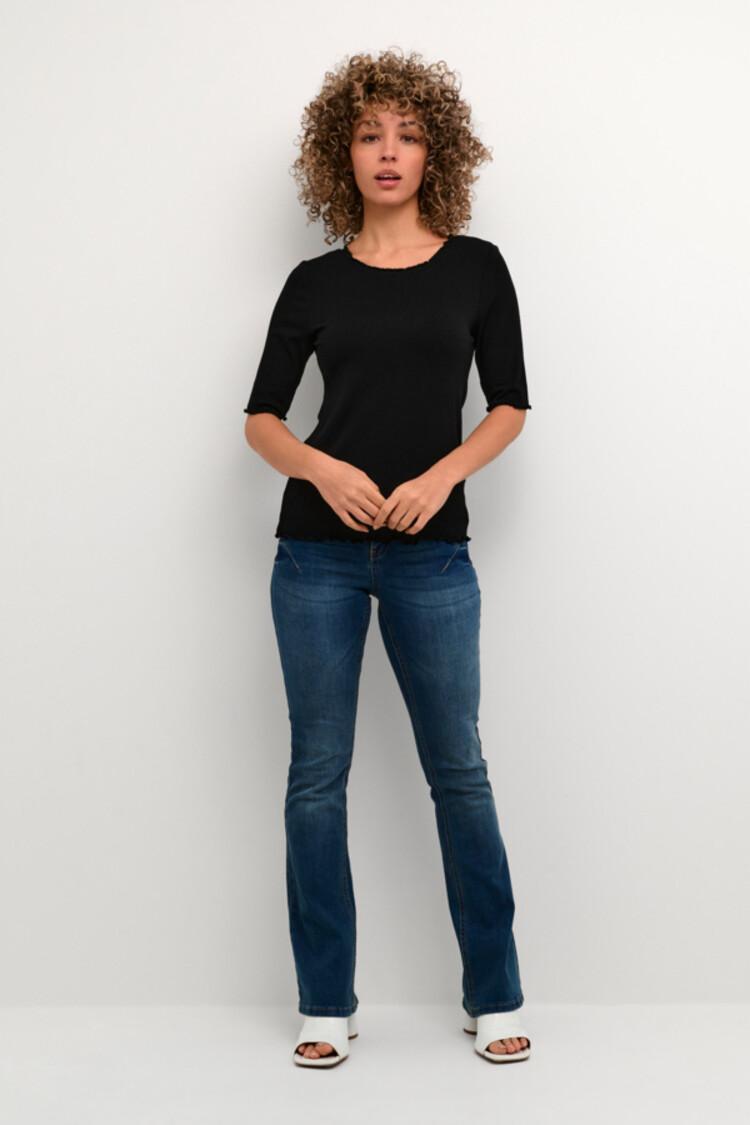 Cream CRRibba s/s blouse pitch black Cream