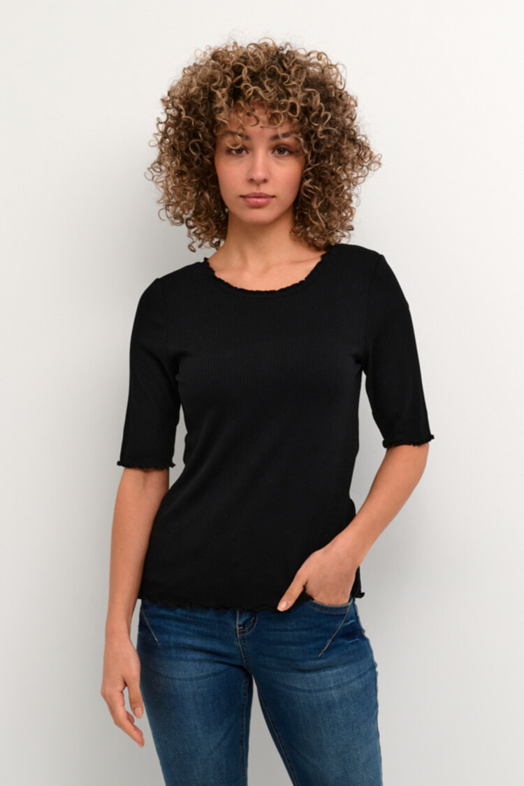 Cream CRRibba s/s blouse pitch black Cream