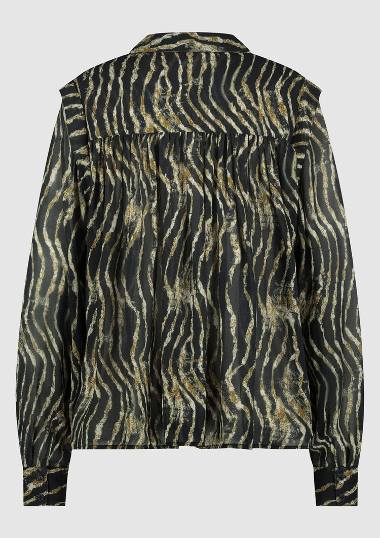 Circle Of Trust Agnes blouse bronze tiger Circle of Trust