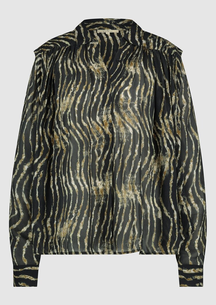 Circle Of Trust Agnes blouse bronze tiger Circle of Trust