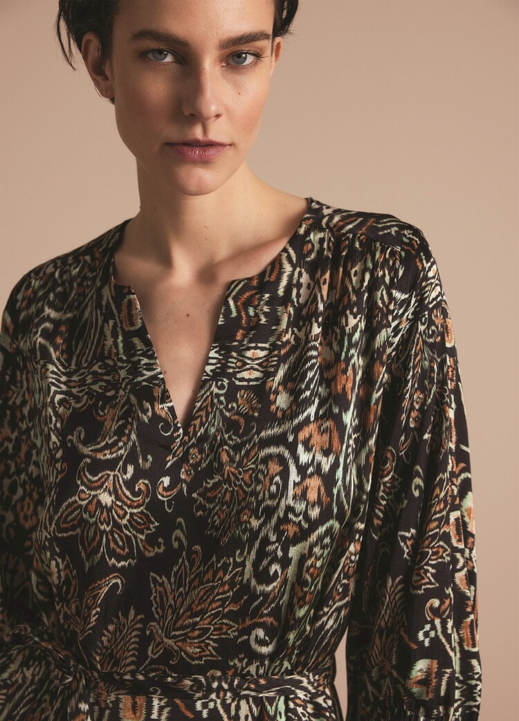 Summum Woman Long viscose dress multicolour Summum Woman