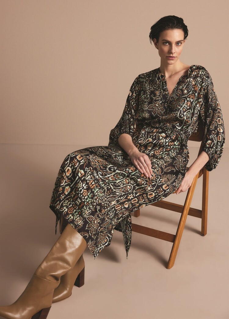 Summum Woman Long viscose dress multicolour Summum Woman