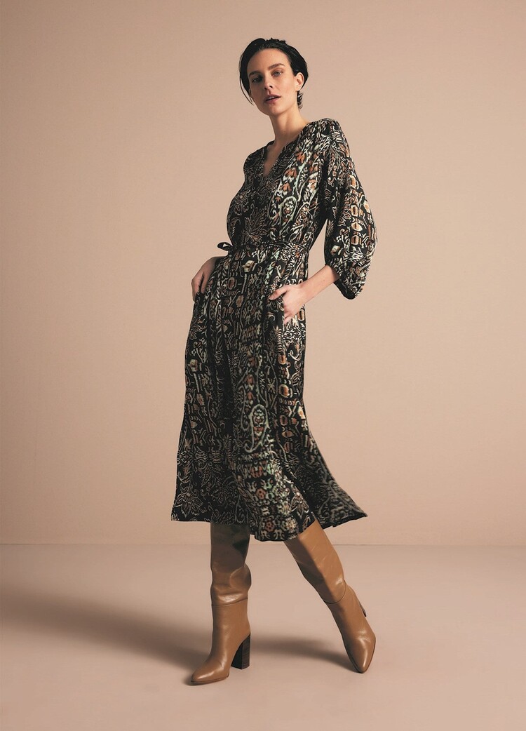 Summum Woman Long viscose dress multicolour Summum Woman