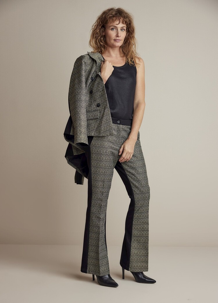 Summum Woman 25Years: multi-fabric trousers multicolour Summum Woman