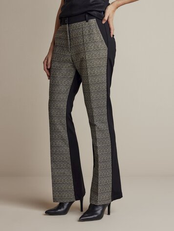 Summum Woman 25Years: multi-fabric trousers multicolour