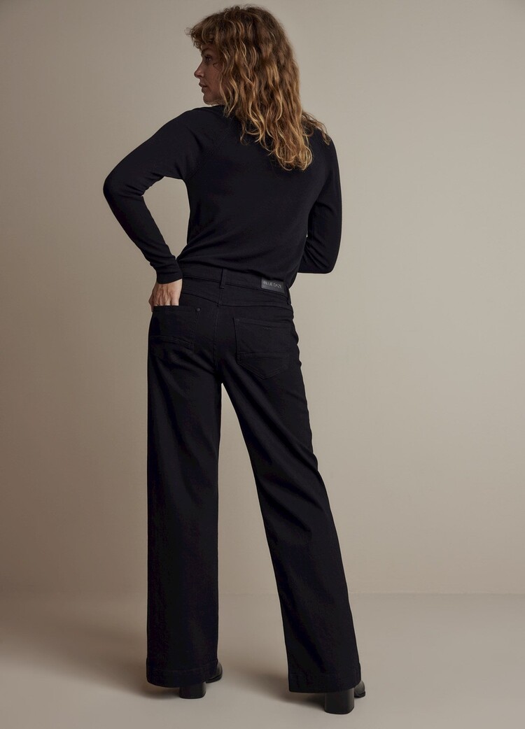 Summum Woman 25Years: wide five-pocket jeans black Summum Woman
