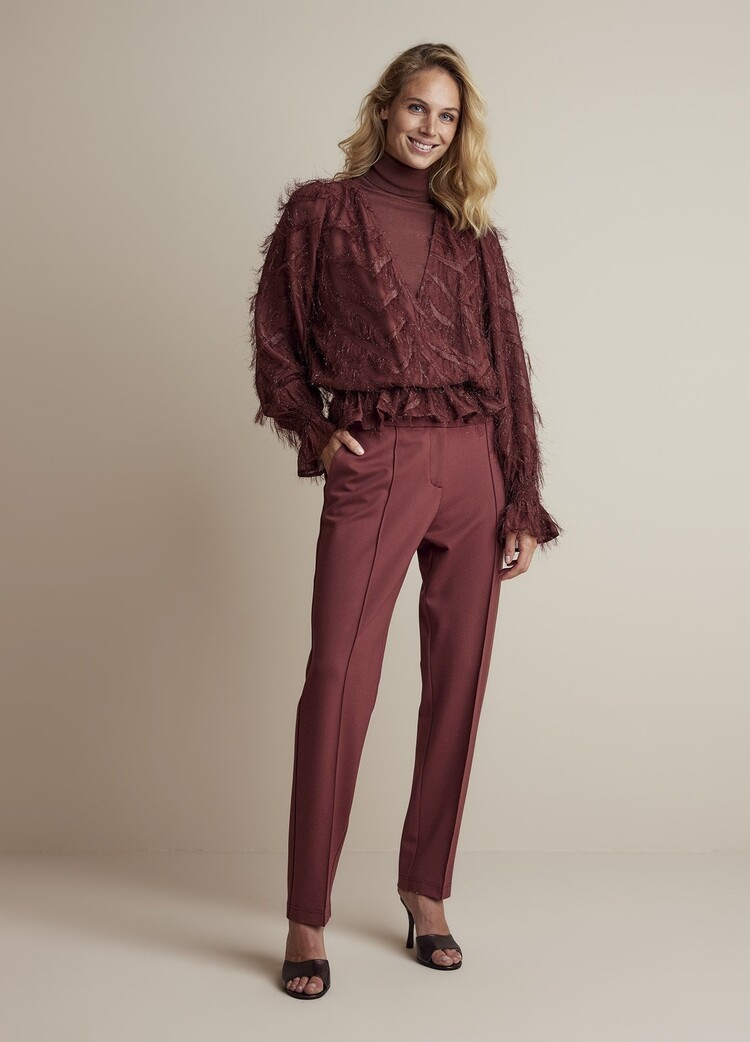 Summum Woman Soft foam trousers cherry Summum Woman