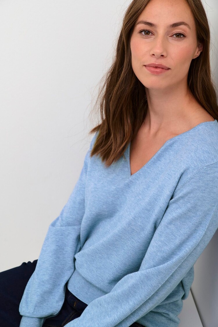 Cream CRDela knit pullover marina melange Cream