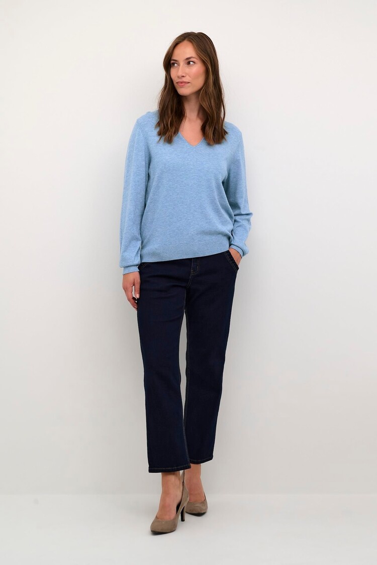 Cream CRDela knit pullover marina melange Cream