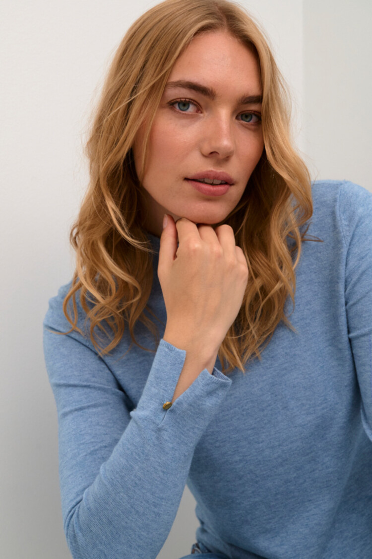 Cream CRDela knit turtleneck marina melange Cream