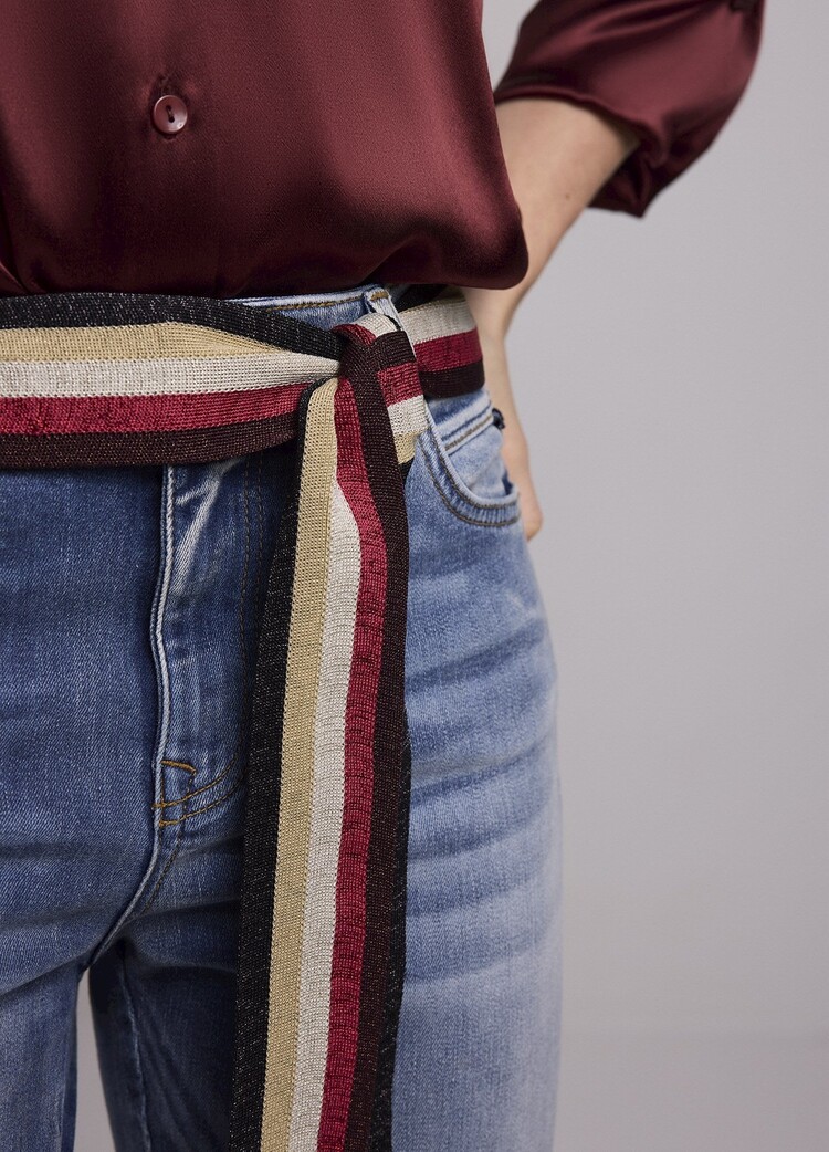 Summum Woman Knitted multicolour belt latte Summum Woman