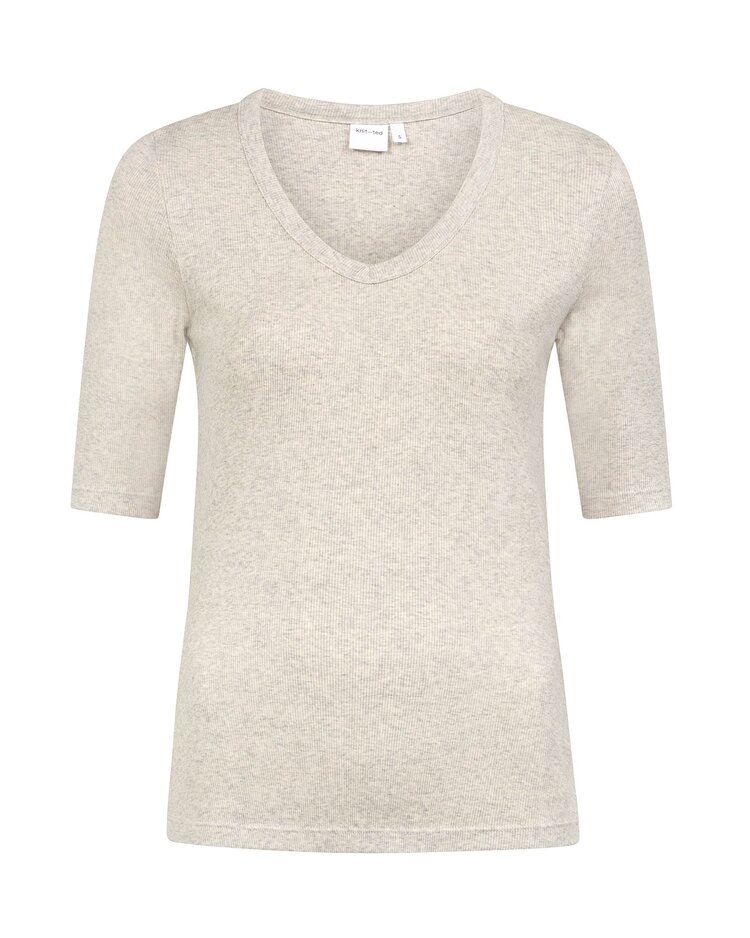 Knit-ted Eden T-shirt grey