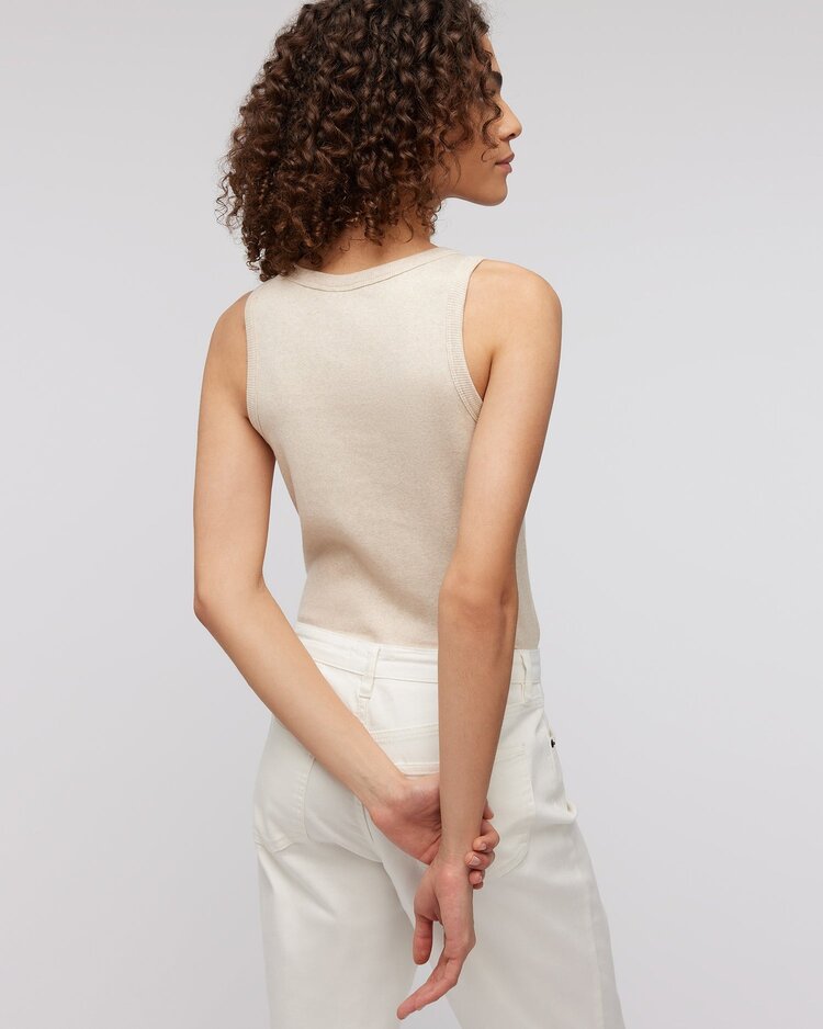 Knit-ted Tilly top sand Knit-ted