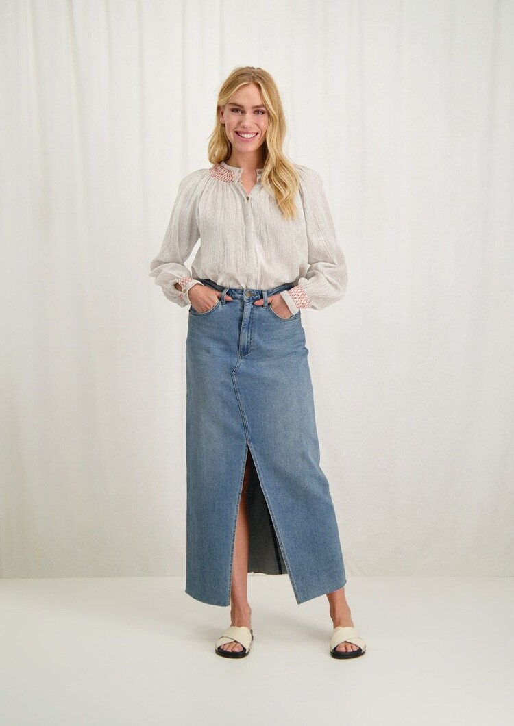 Circle Of Trust Kae denim skirt pacific blue Circle of Trust