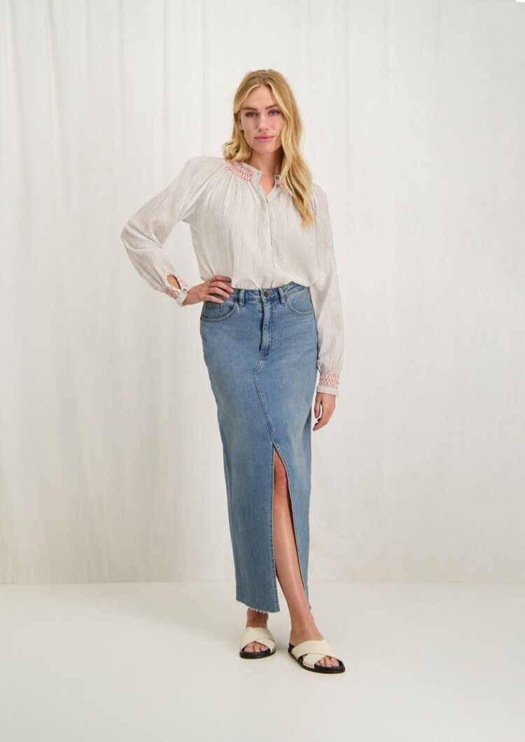 Circle Of Trust Kae denim skirt pacific blue Circle of Trust