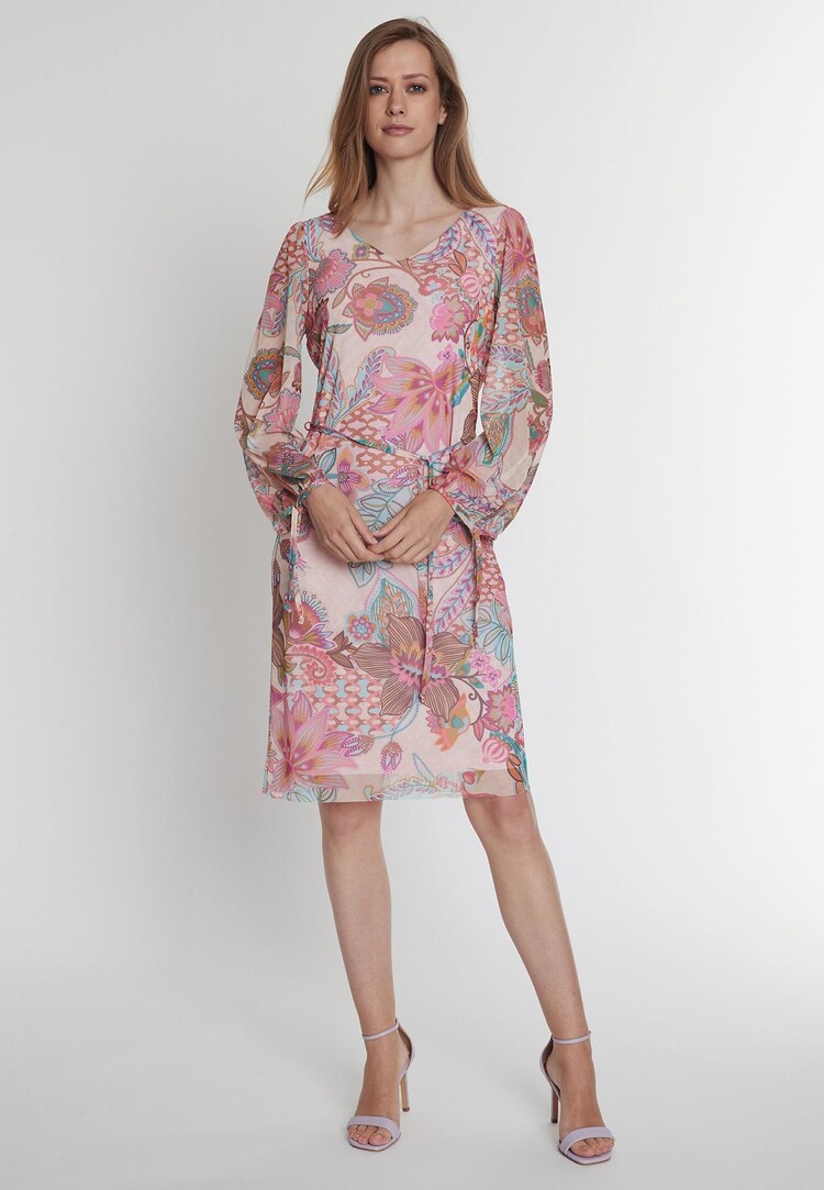 Ana Alcazar Lange mouwen jurk Pelma multicolour Ana Alcazar