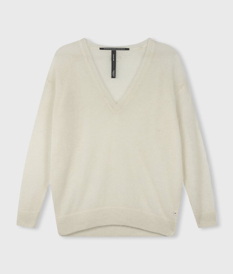 10DAYS The v-neck knit sweater ecru 10Days