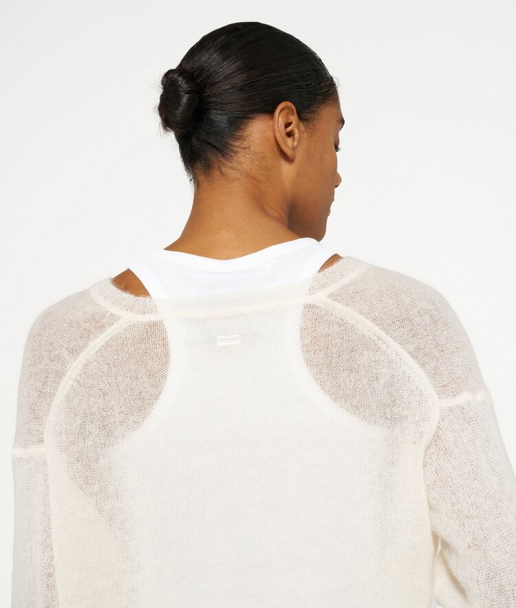 10DAYS The v-neck knit sweater ecru 10Days