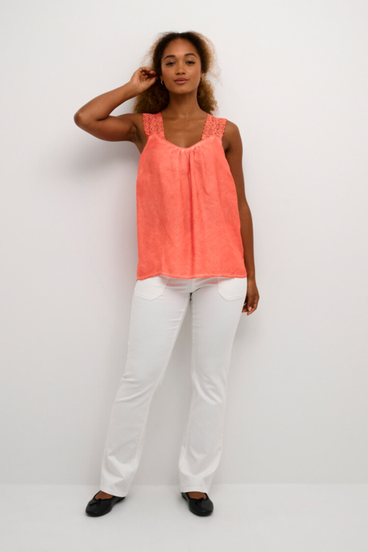 CRLinga top hot coral Cream