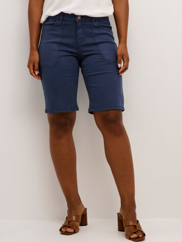 Cream Ann twill shorts coco fit dress blues