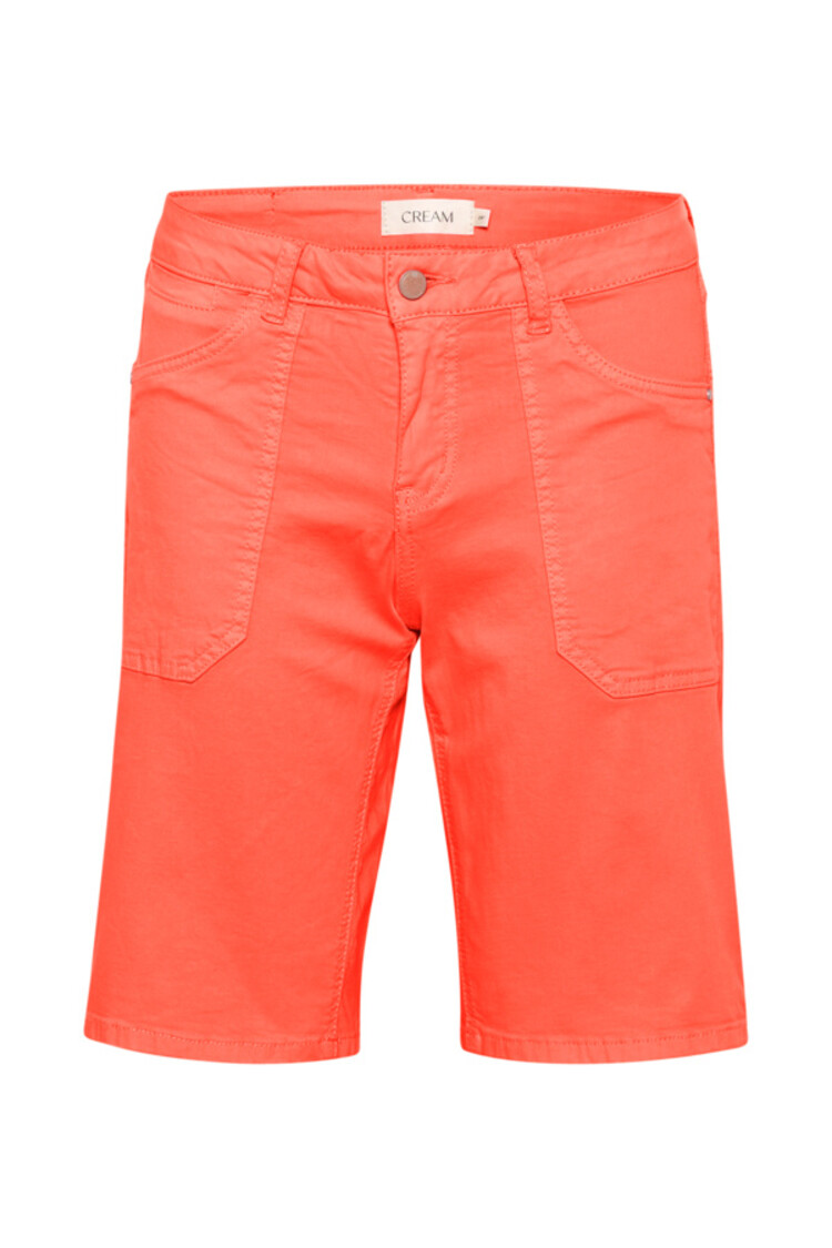 Cream CRAnn twill shorts coco fit hot coral Cream