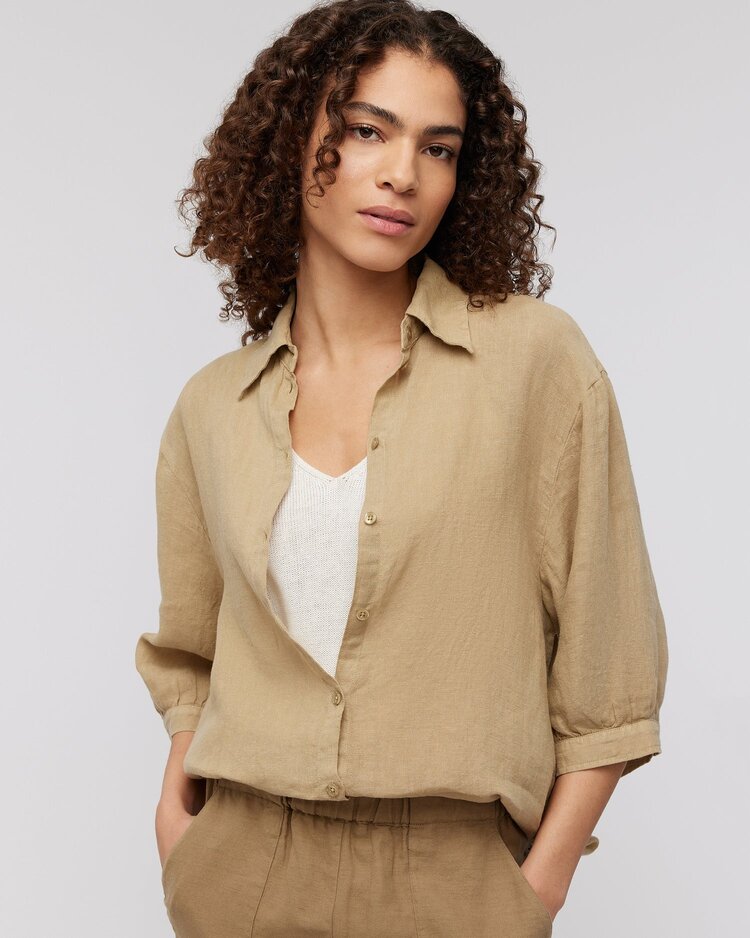 Knit-ted Katja blouse clay Knit-ted