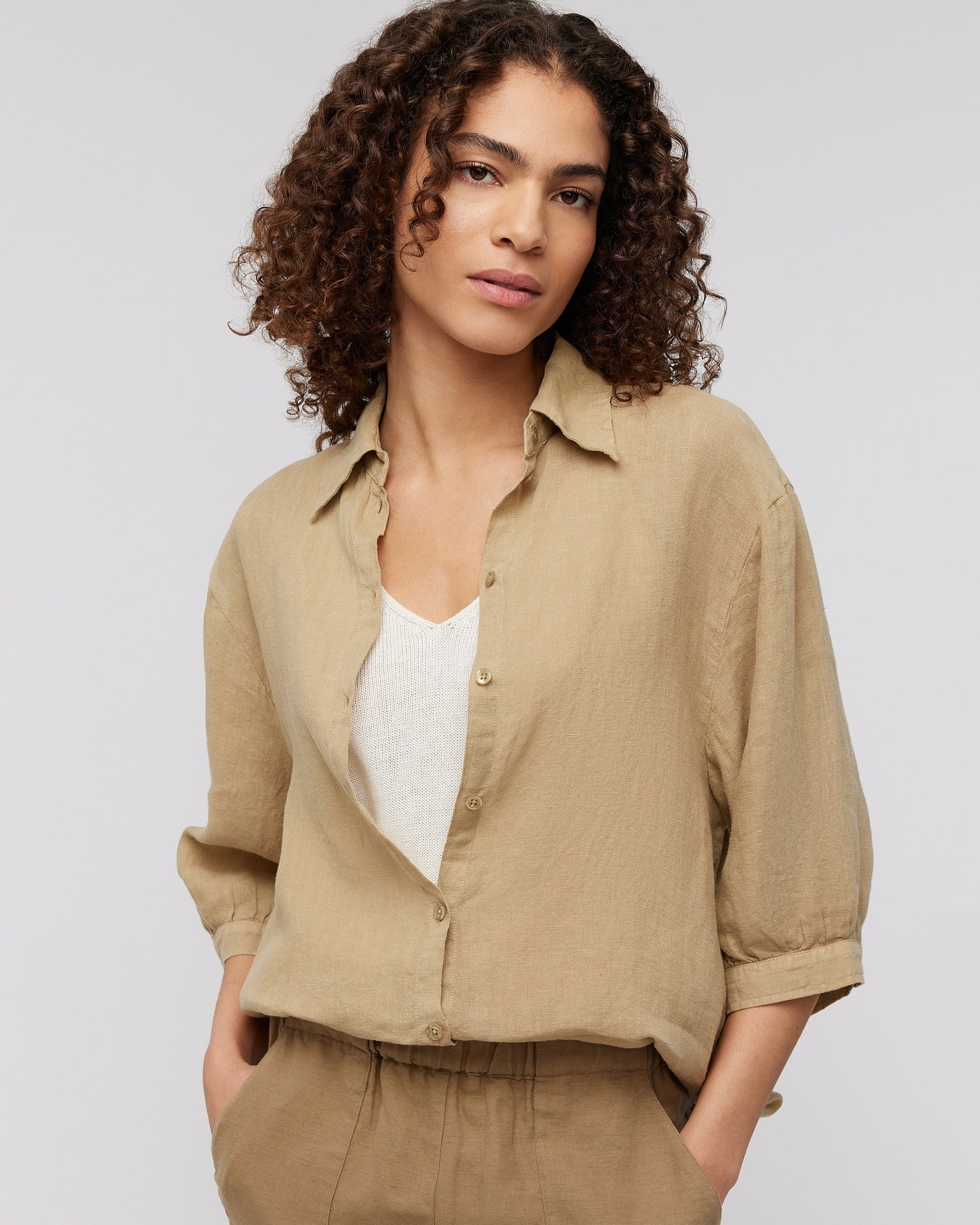 Katja blouse clay Knit-ted - Maurits & Mulder
