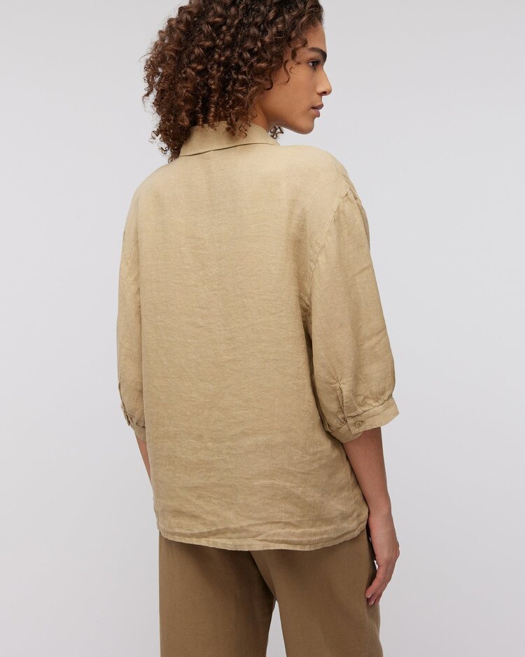 Knit-ted Katja blouse clay Knit-ted