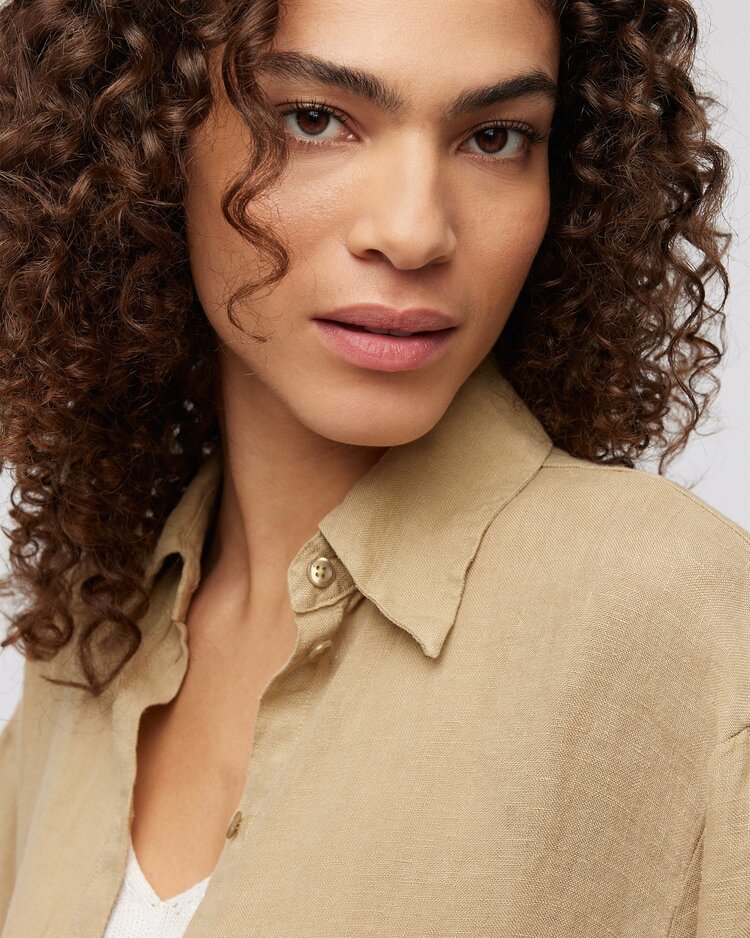 Knit-ted Katja blouse clay Knit-ted