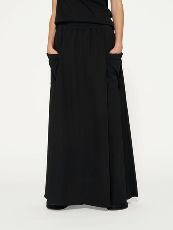 10DAYS A-line maxi skirt black