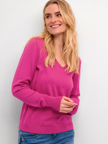 Dela knit pullover Fuchsia Red