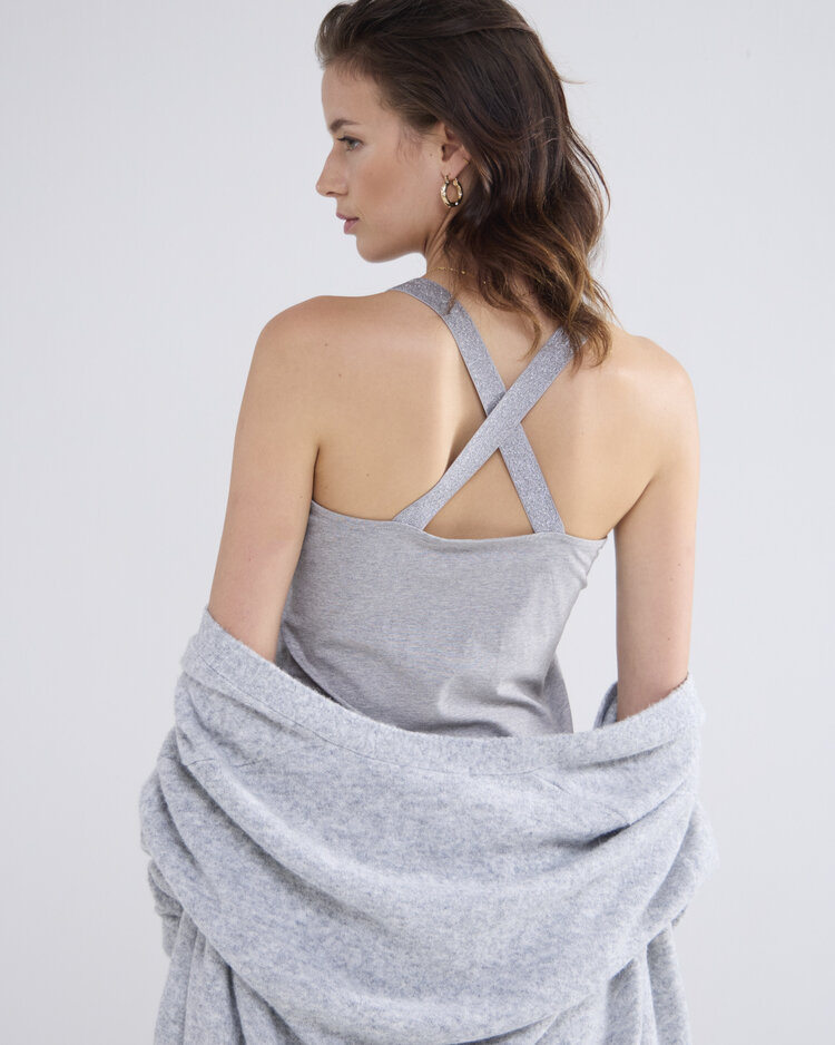 Summum Woman Singlet crossband cotton basics mist Summum Woman