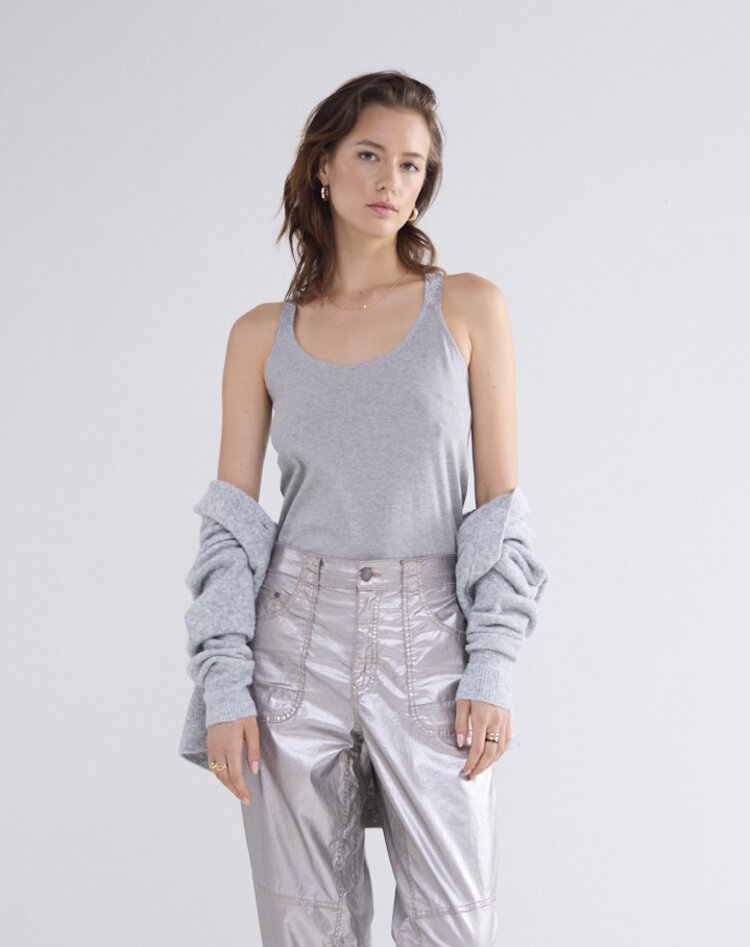 Summum Woman Singlet crossband cotton basics mist Summum Woman