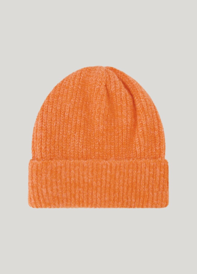 Summum Woman Beanie cozy melange knit orange Summum Woman