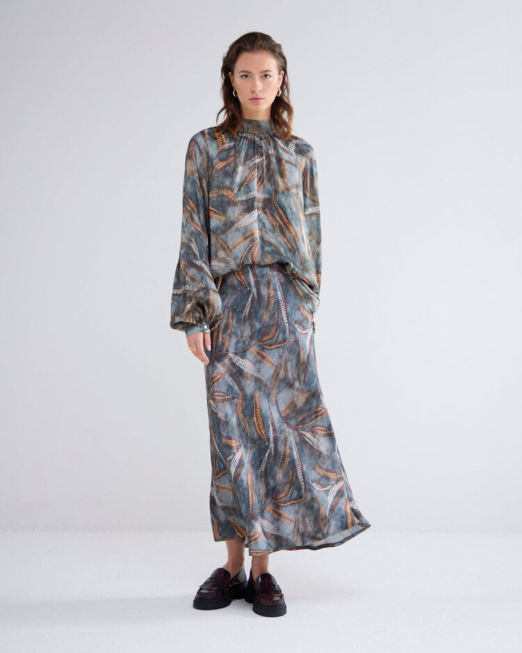 Summum Woman Top dotted leafs cloud Summum Woman