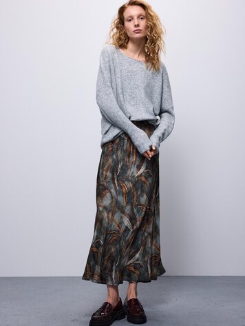 Summum Woman Skirt dotted leafs cloud