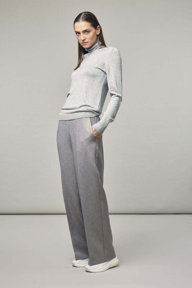 Corel Amsterdam Carmelia pants laminato silver Corel