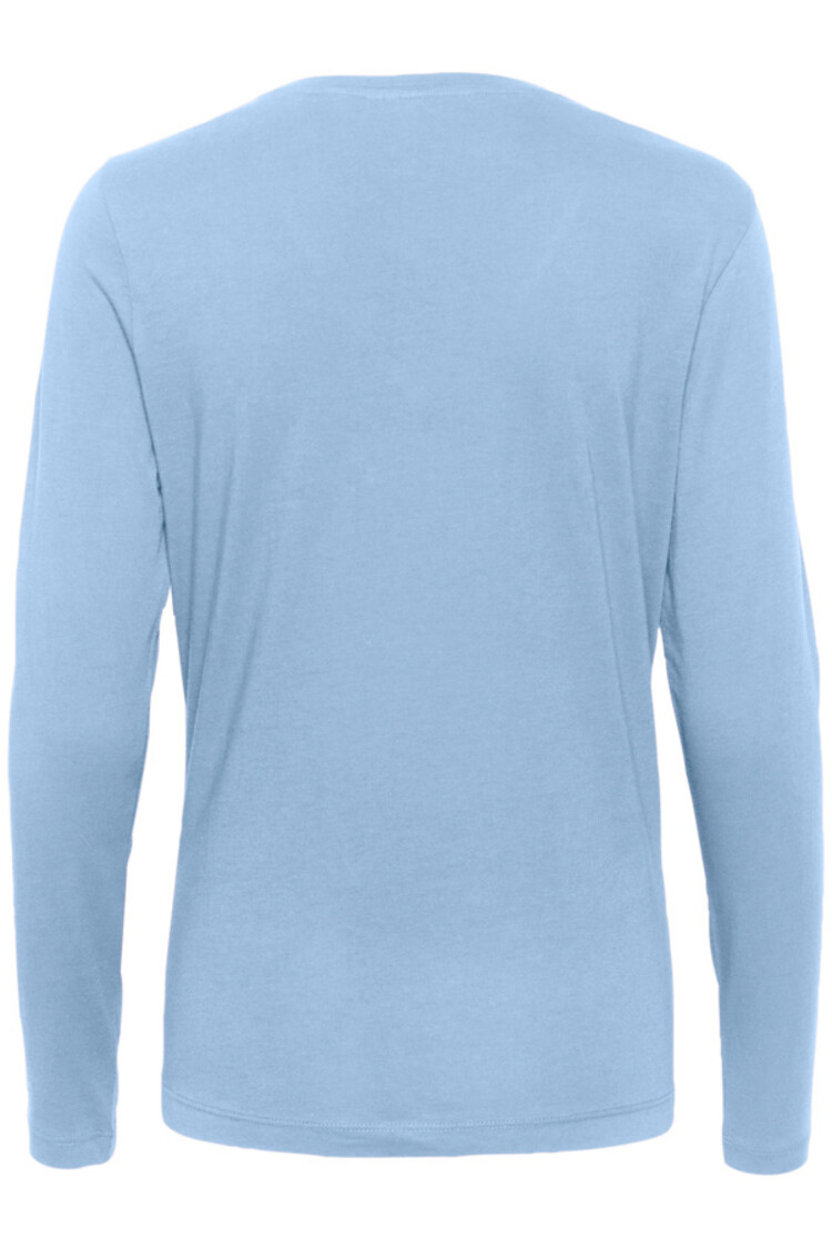 Cream Naia long sleeve t-shirt rain washed Cream