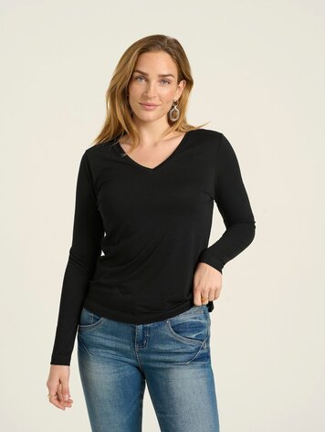 Naia long sleeve t-shirt pitch black
