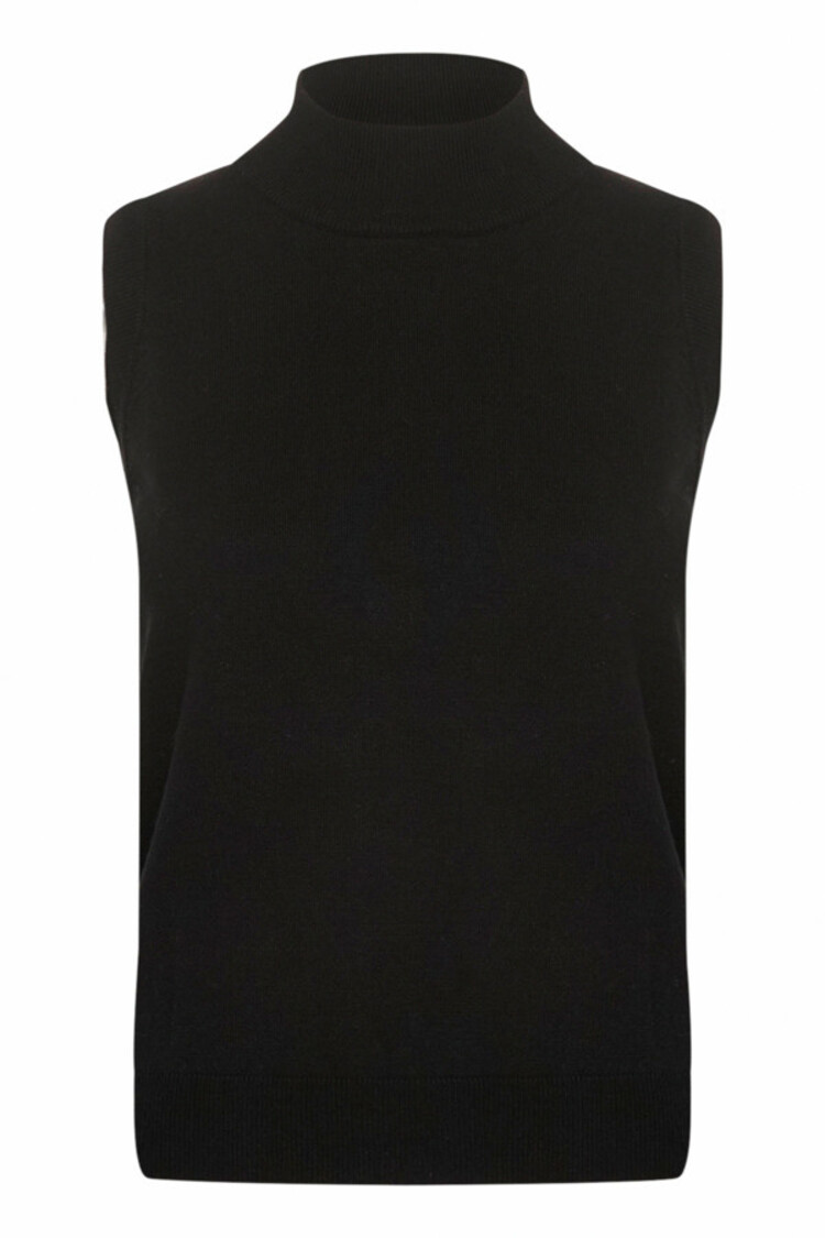 Cream CRVillea knit vest pitch black Cream