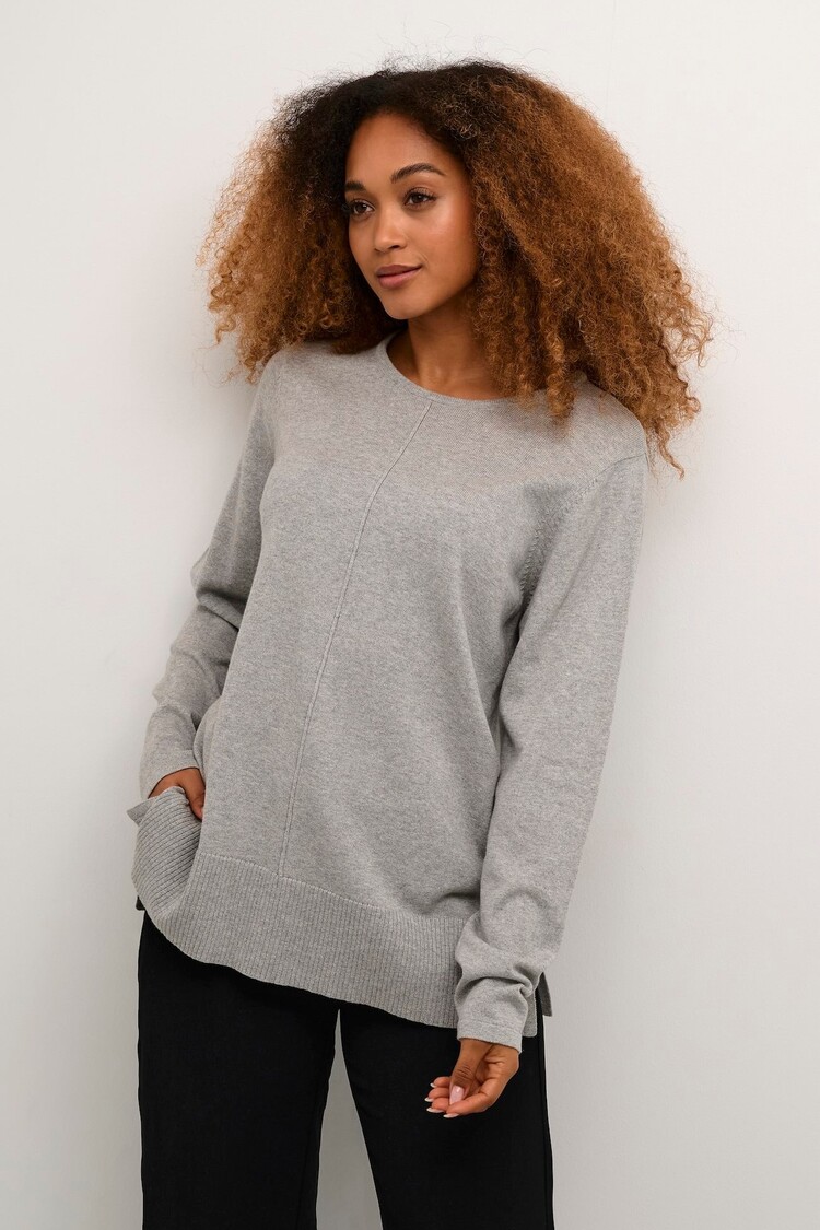 Cream CRAnva knit pullover grey melange Cream