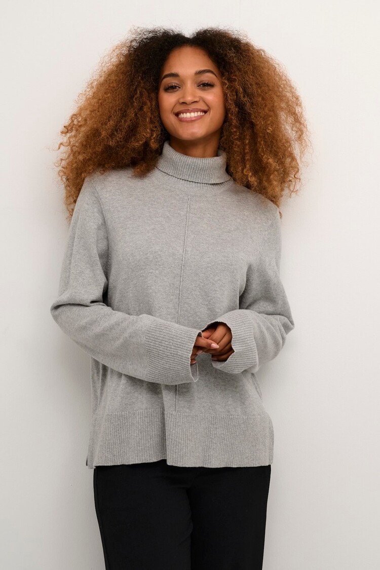 Cream CRAnva rollneck pullover grey melange Cream