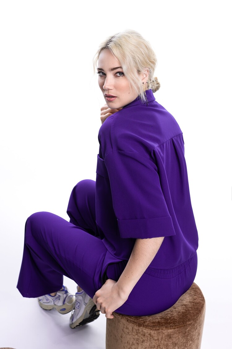 Dame Blanche Fabia fluido blue shirt Dame Blanche