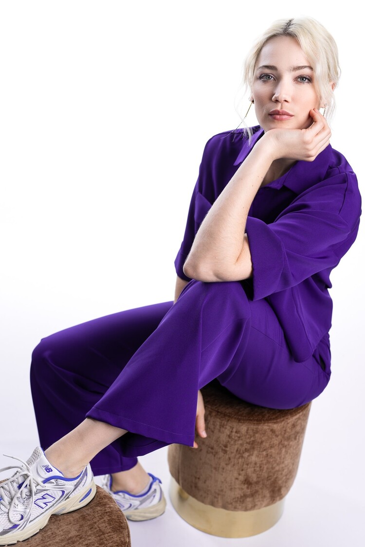 Dame Blanche Fabia fluido blue shirt Dame Blanche