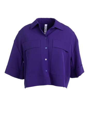 Dame Blanche Fabia fluido blue shirt