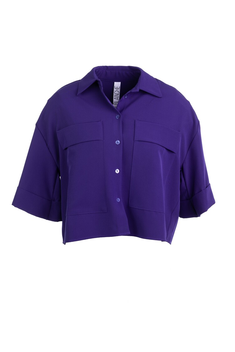 Dame Blanche Fabia fluido blue shirt Dame Blanche