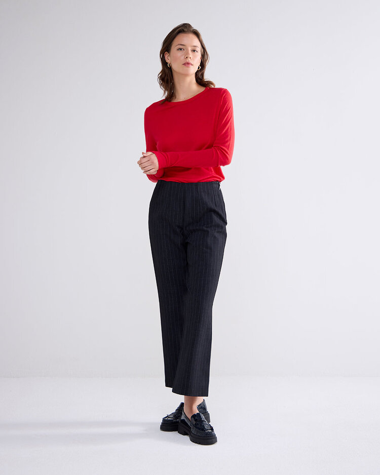 Summum Woman Top viscose-wol mix true red Summum Woman