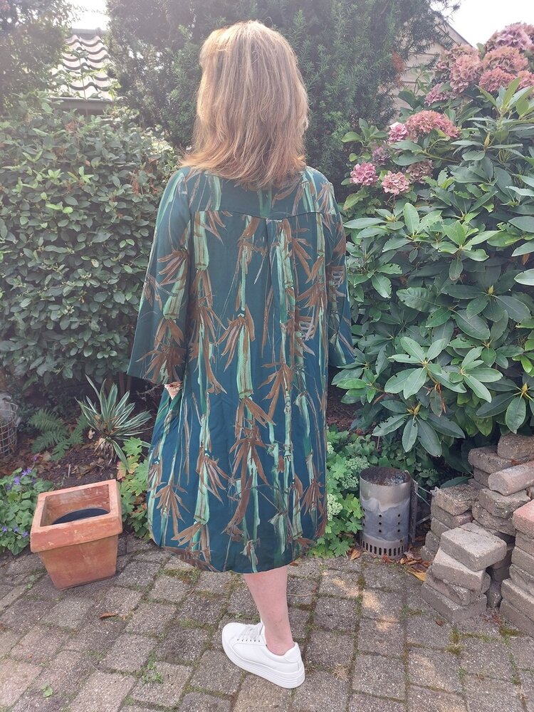 Dame Blanche Agna tiger green dress Dame Blanche