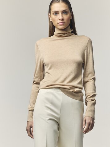 Corel Amsterdam Tamar rollneck pullover sand