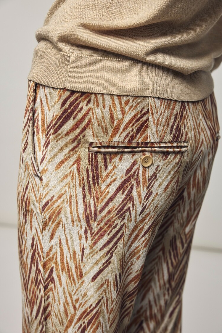 Corel Amsterdam Boa flare pants weaves velvet caramel Corel